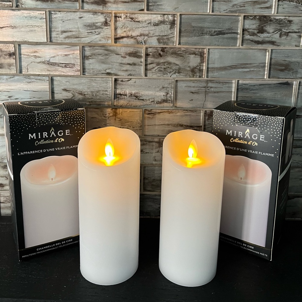 Set of Two Flameless Candles